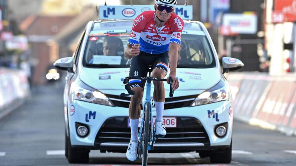 Cyclisme : le Néerlandais Mathieu van der Poel remporte les Strade Bianche