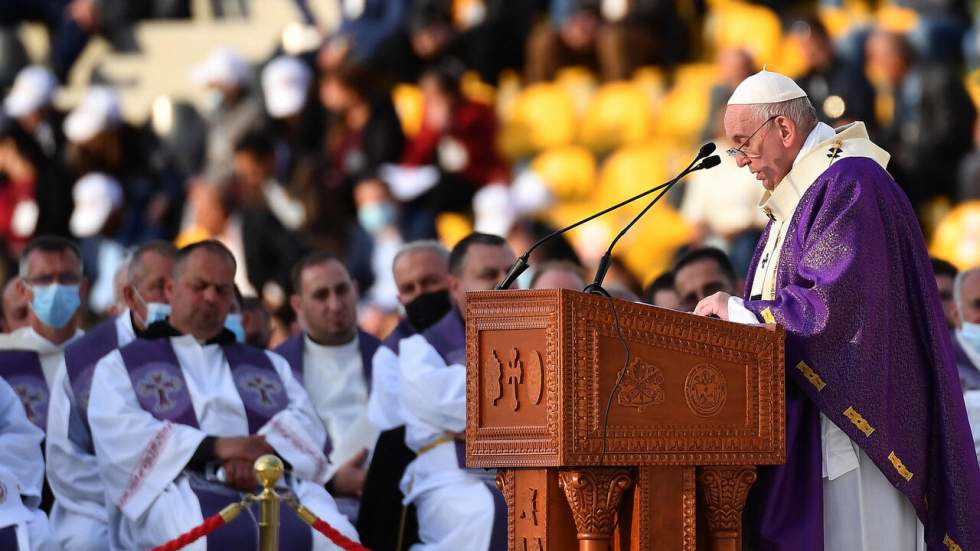 À Erbil, le pape François célèbre la plus grande messe de sa visite en Irak