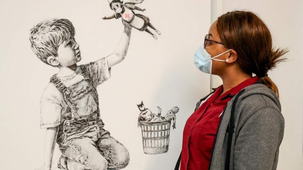 Prix record aux enchères pour une œuvre de Banksy au profit du service de santé britannique