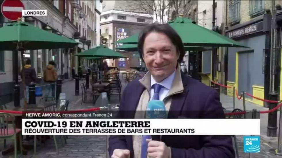 Terrasses de pubs et coiffeurs rouvrent au Royaume-Uni après un hiver confiné Terrasses de pubs et coiffeurs rouvrent au Royaume-Uni après un hiver confiné