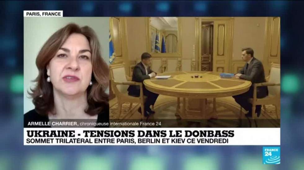 Berlin, Paris et Kiev réclament le retrait des troupes russes près de l'Ukraine Berlin, Paris et Kiev réclament le retrait des troupes russes près de l'Ukraine