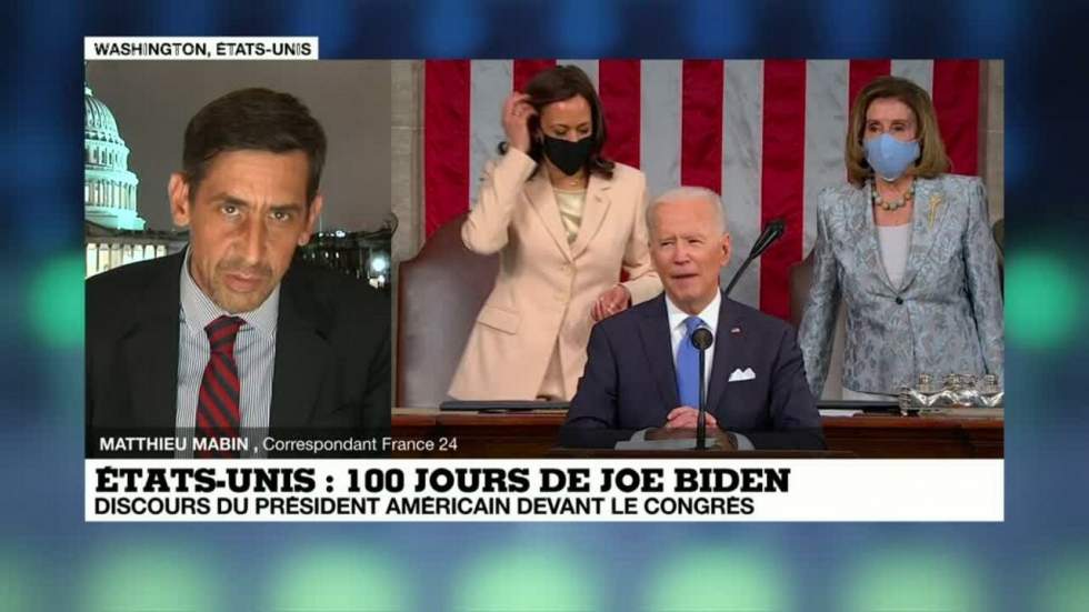 "Les États-Unis repartent de l'avant", salue Joe Biden devant le Congrès