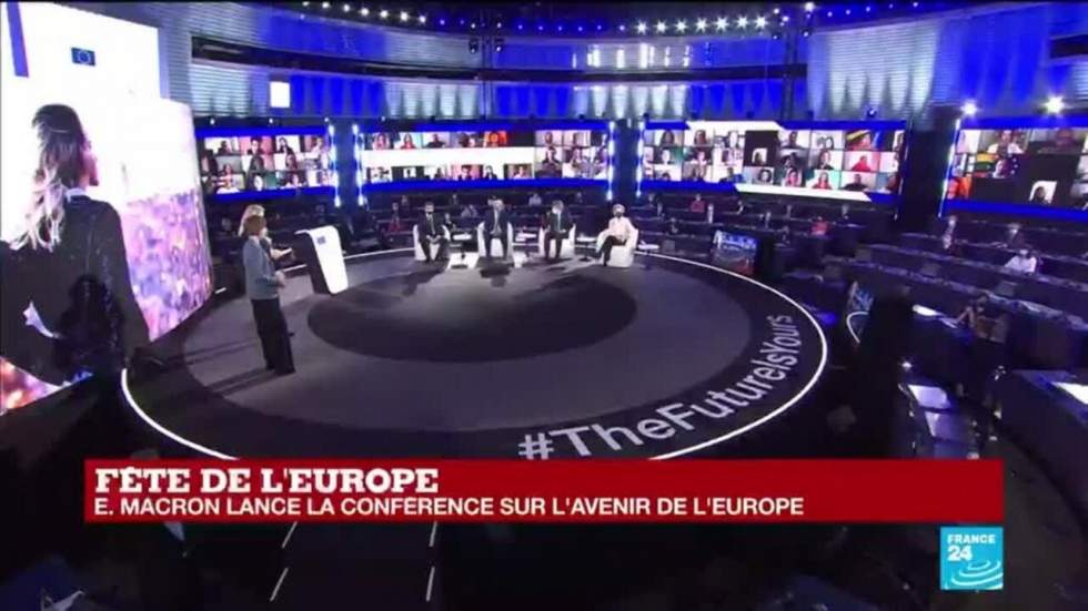 Conférence sur l'avenir de l'Europe : E. Macron défend un "modèle européen" face à la pandémie Conférence sur l'avenir de l'Europe : E. Macron défend un "modèle européen" face à la pandémie