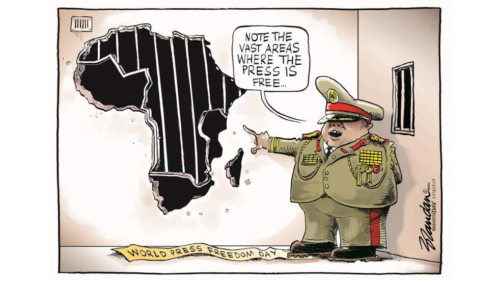 L'actu en dessin : la liberté de la presse malmenée en Afrique L'actu en dessin : la liberté de la presse malmenée en Afrique