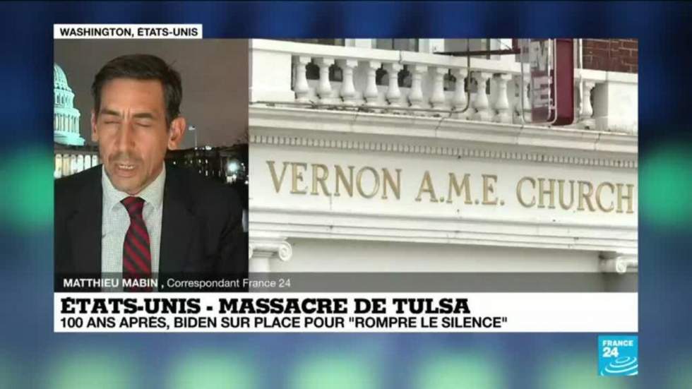 "C'était un massacre" : à Tulsa, Joe Biden rend hommage aux Afro-Américains tués en 1921