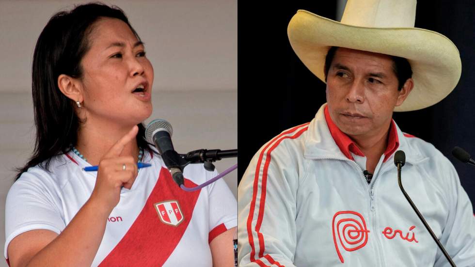 Présidentielle au Pérou : Keiko Fujimori et Pedro Castillo au coude-à-coude