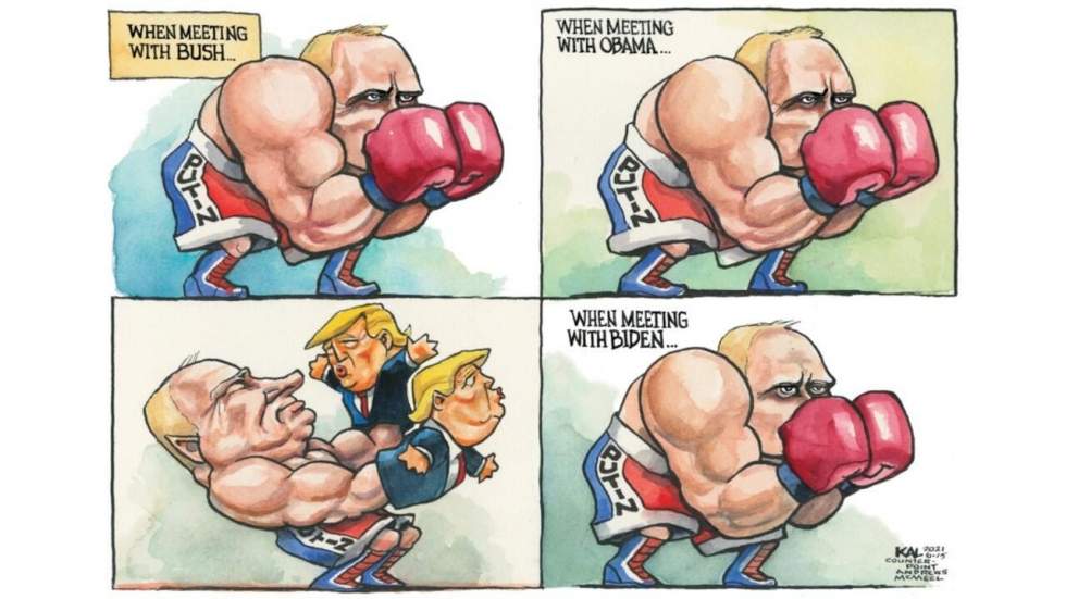 L'actu en dessin : le match de boxe Joe Biden vs Vladimir Poutine L'actu en dessin : le match de boxe Joe Biden vs Vladimir Poutine