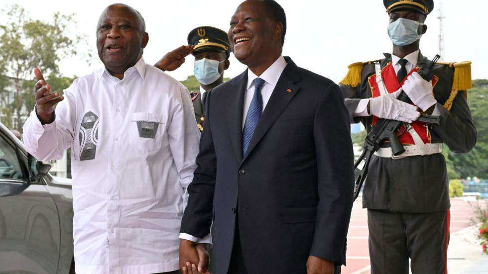 Côte d'Ivoire : les anciens rivaux Laurent Gbagbo et Alassane Ouattara prônent la réconciliation