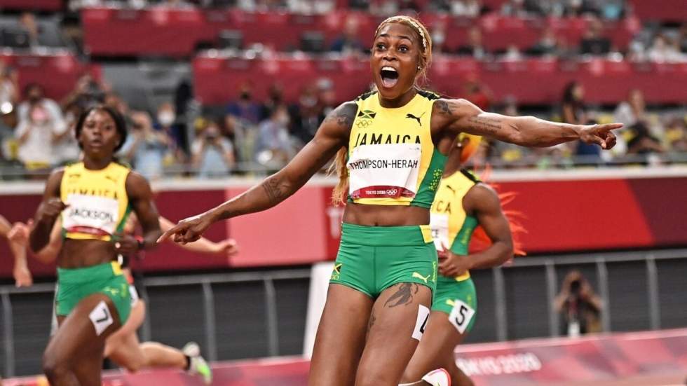 Tokyo 2021 : Elaine Thompson-Herah reine du 100 m, triplé jamaïcain sur le podium Tokyo 2021 : Elaine Thompson-Herah reine du 100 m, triplé jamaïcain sur le podium