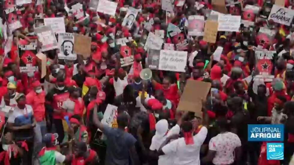 Grande manifestation au Ghana contre la vie chère Grande manifestation au Ghana contre la vie chère