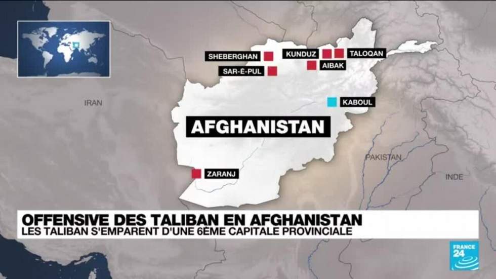 Une nouvelle ville afghane sous contrôle des Taliban, qui se dirigent vers Mazar-i-Sharif