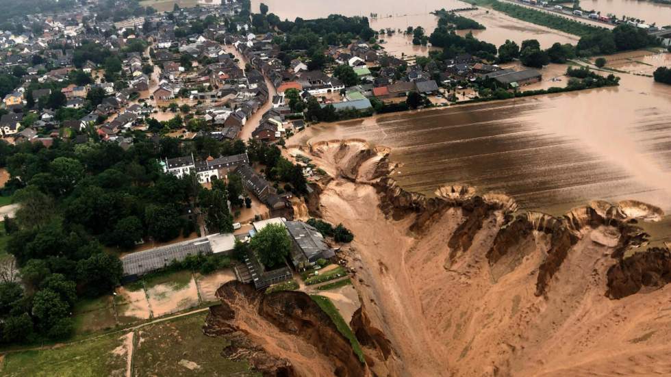 Les inondations du nord de l'Europe liées au réchauffement climatique