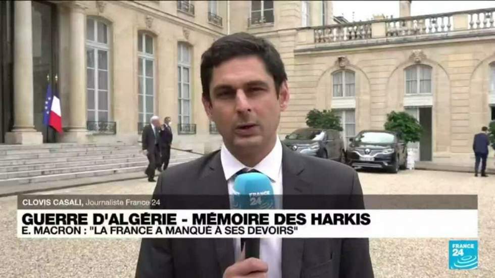 Guerre d'Algérie : Macron annonce un projet de loi de reconnaissance et de réparation pour les harkis Guerre d'Algérie : Macron annonce un projet de loi de reconnaissance et de réparation pour les harkis