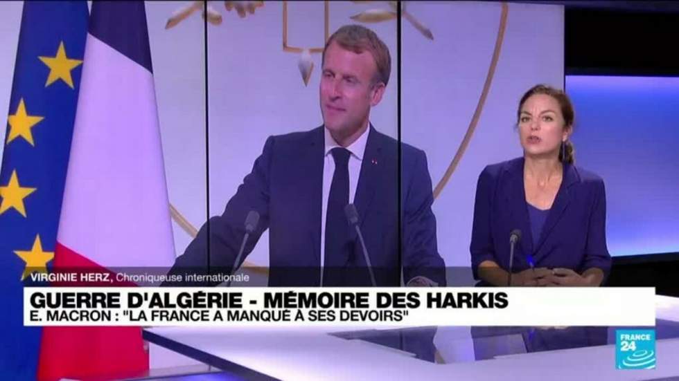 Guerre d'Algérie : Macron annonce un projet de loi de reconnaissance et de réparation pour les harkis Guerre d'Algérie : Macron annonce un projet de loi de reconnaissance et de réparation pour les harkis