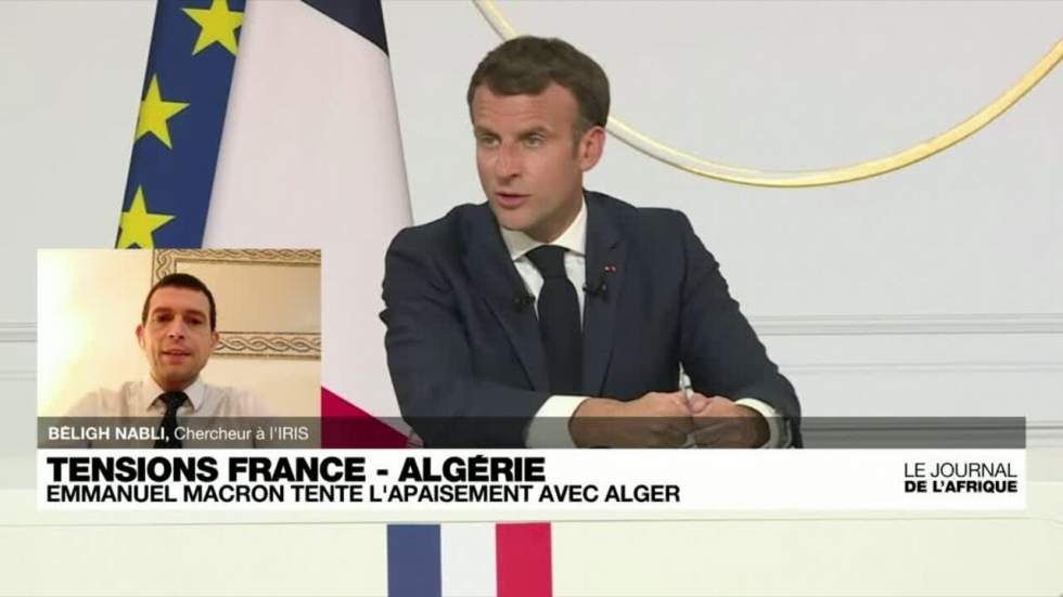 Emmanuel Macron tente d'apaiser les tensions diplomatiques avec l'Algérie