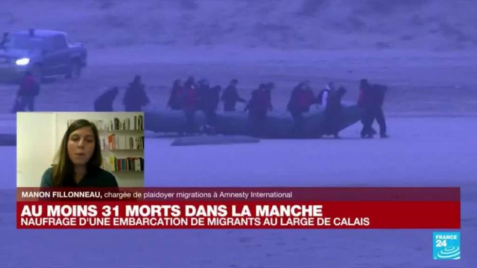 Le naufrage d'un bateau de migrants au large de Calais fait 27 morts