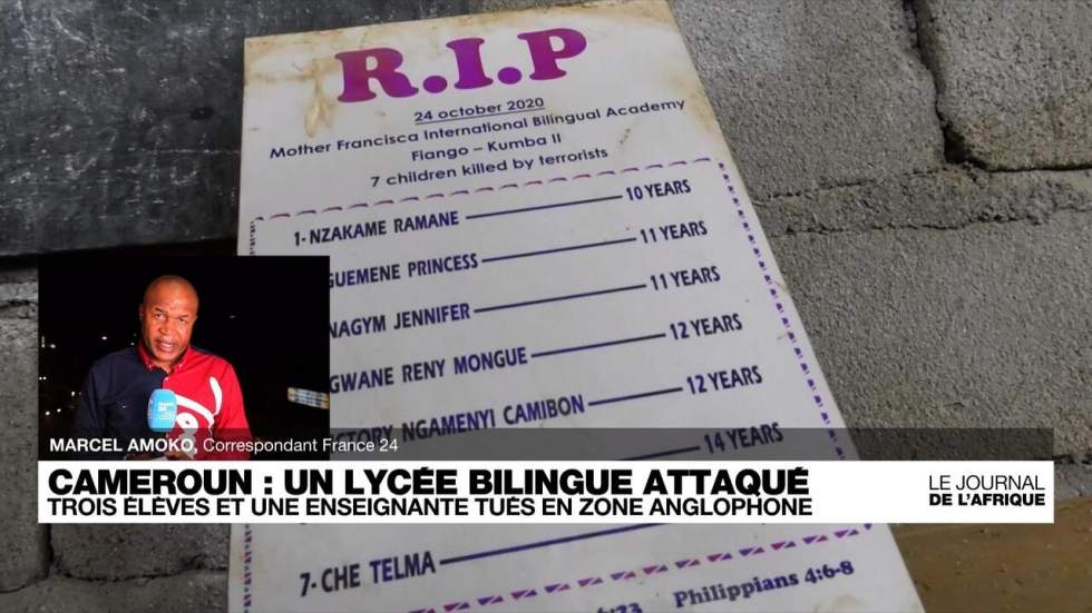 Cameroun: quatre élèves et une enseignante tués dans un lycée en zone anglophone Cameroun: quatre élèves et une enseignante tués dans un lycée en zone anglophone