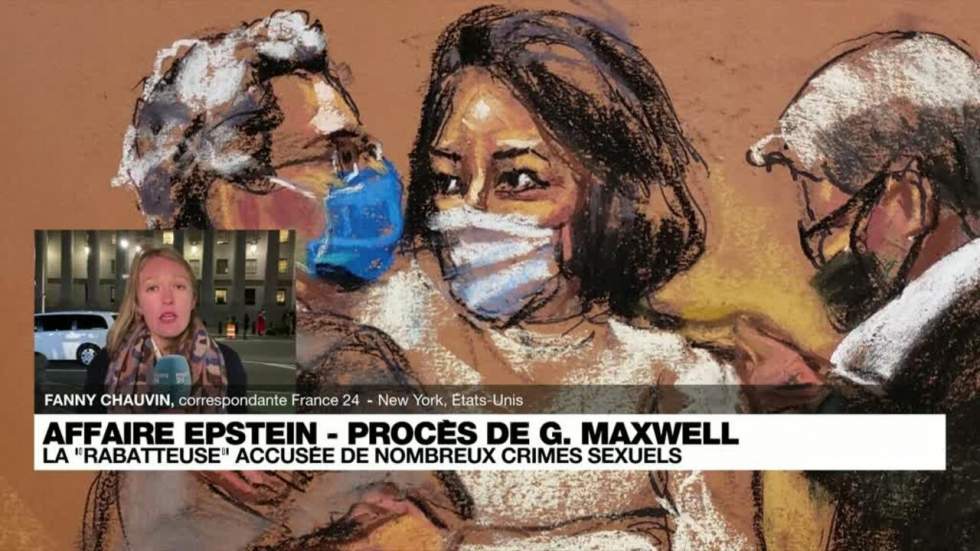 Coup d'envoi du procès de Ghislaine Maxwell, la "rabatteuse" présumée de Jeffrey Epstein Coup d'envoi du procès de Ghislaine Maxwell, la "rabatteuse" présumée de Jeffrey Epstein