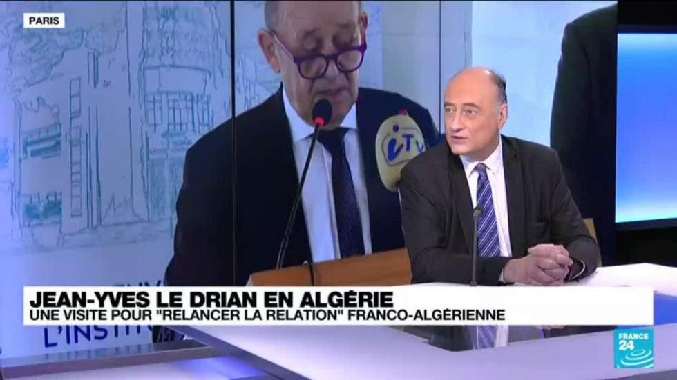 À Alger, Le Drian appelle à "une relation apaisée" entre la France et l'Algérie