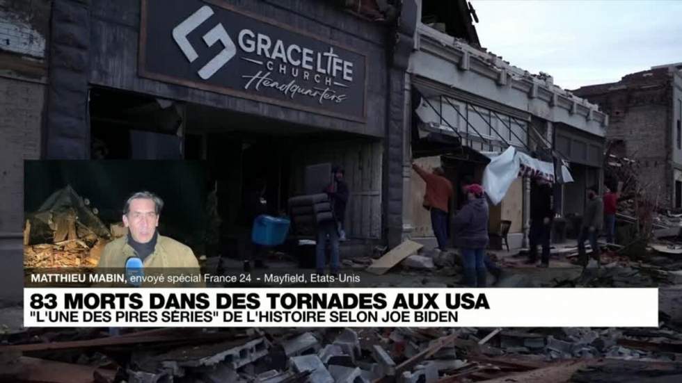 Les États-Unis connaissent "l'une des séries de tornades les pires de l'Histoire"