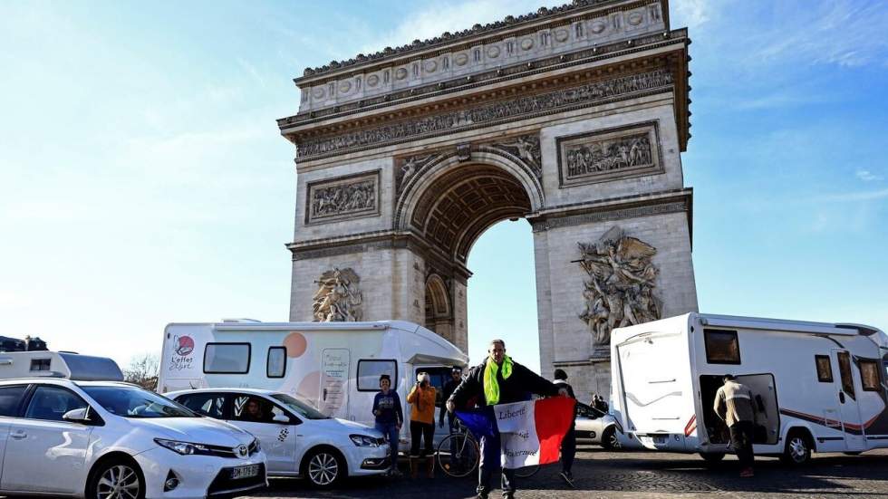 "Convois de la liberté" à Paris : des incidents, mais pas de paralysie de la capitale