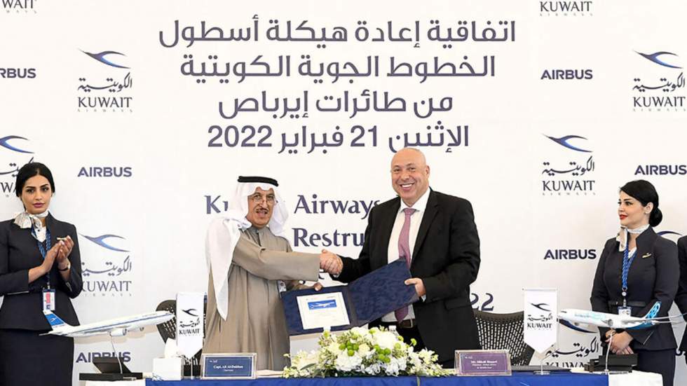 Kuwait Airways commande davantage d'Airbus, pour un montant de 6 milliards de dollars Kuwait Airways commande davantage d'Airbus, pour un montant de 6 milliards de dollars