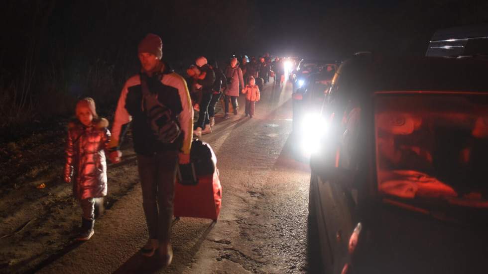 Guerre en Ukraine : une nuit aux côtés des civils sur la route de l'exode