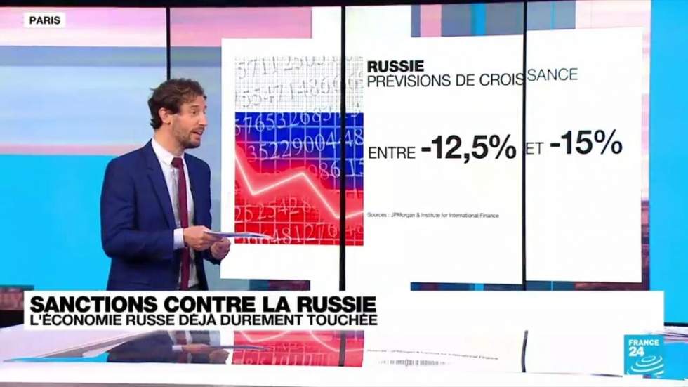 L'économie russe déjà fortement touchée par les sanctions L'économie russe déjà fortement touchée par les sanctions