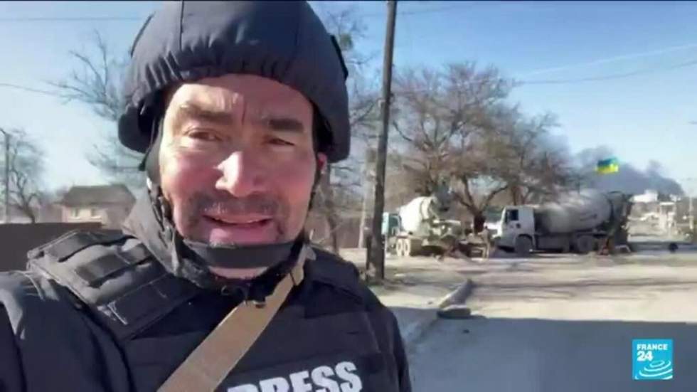 Guerre en Ukraine : à Irpin, à côté de Kiev, les résistants s'organisent face aux tanks russes Guerre en Ukraine : à Irpin, à côté de Kiev, les résistants s'organisent face aux tanks russes