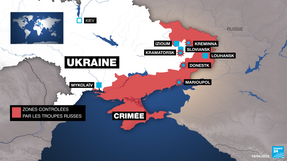 Offensive russe dans l'est de l'Ukraine : tout savoir sur le Donbass