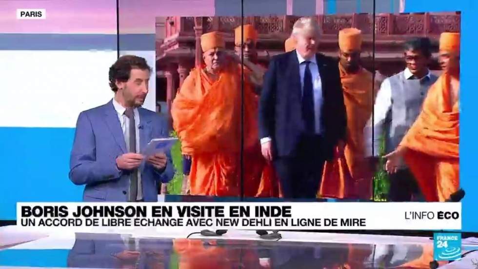 Boris Johnson en quête de contrats en Inde