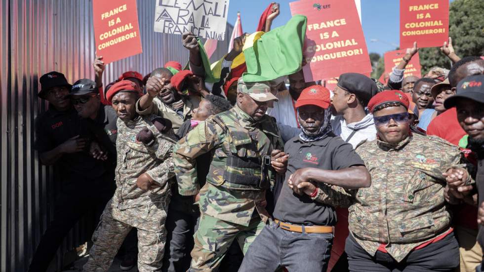 Afrique du Sud : des manifestants exhortent la France à quitter le continent africain