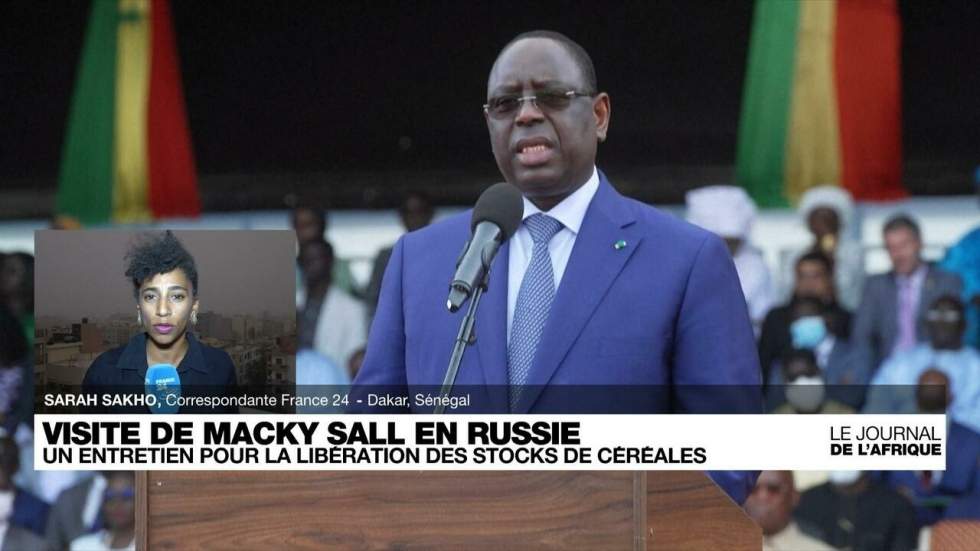 Macky Sall en Russie pour demander au nom de l'Afrique la "libération" des stocks de céréales Macky Sall en Russie pour demander au nom de l'Afrique la "libération" des stocks de céréales
