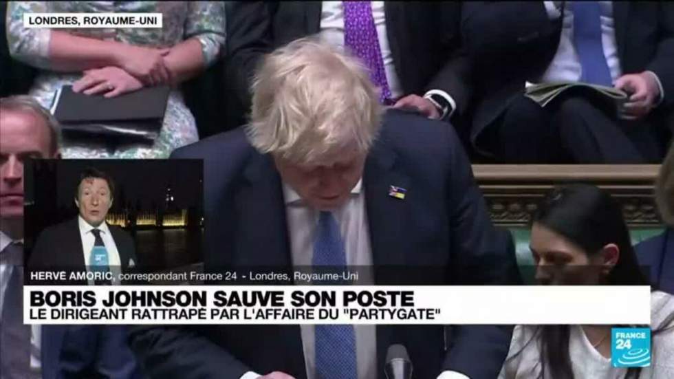 Royaume-Uni : malgré l'échec du vote de défiance, le "début de la fin" pour Boris Johnson ?