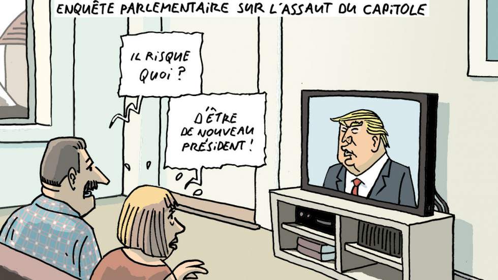 L’actu en dessin : la commission d’enquête sur l’assaut du Capitole examine le rôle de Trump