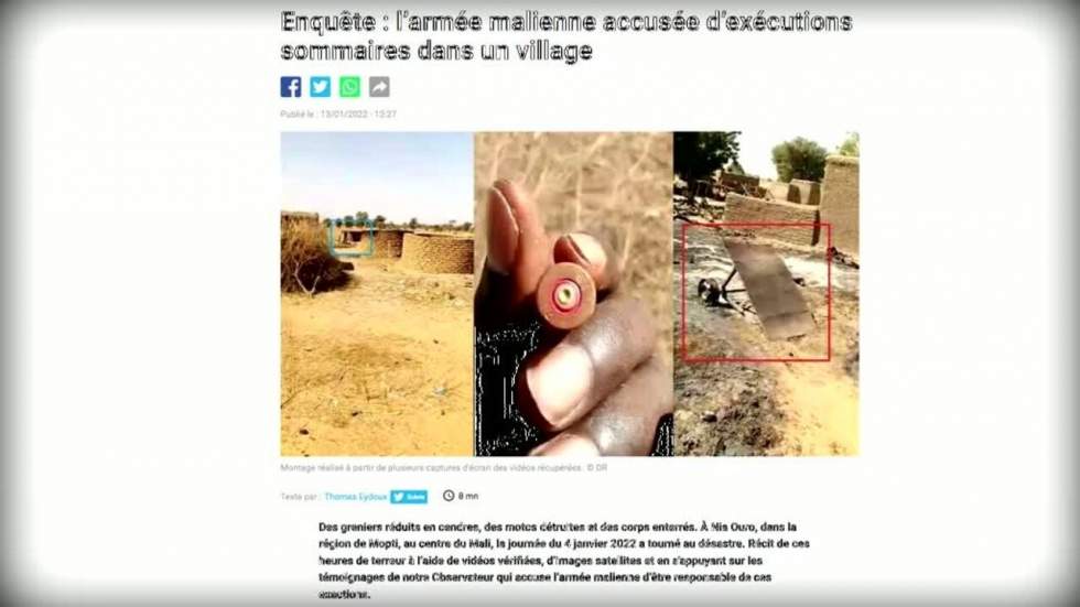 Enquête sur un massacre imputé à l'armée malienne Enquête sur un massacre imputé à l'armée malienne