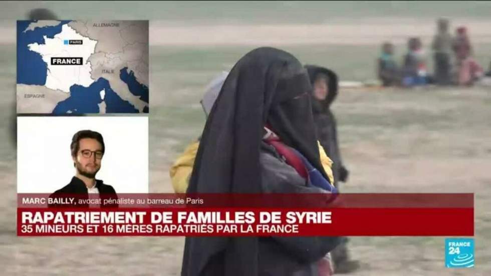 La France rapatrie 35 enfants et 16 mères détenus dans des camps en Syrie La France rapatrie 35 enfants et 16 mères détenus dans des camps en Syrie