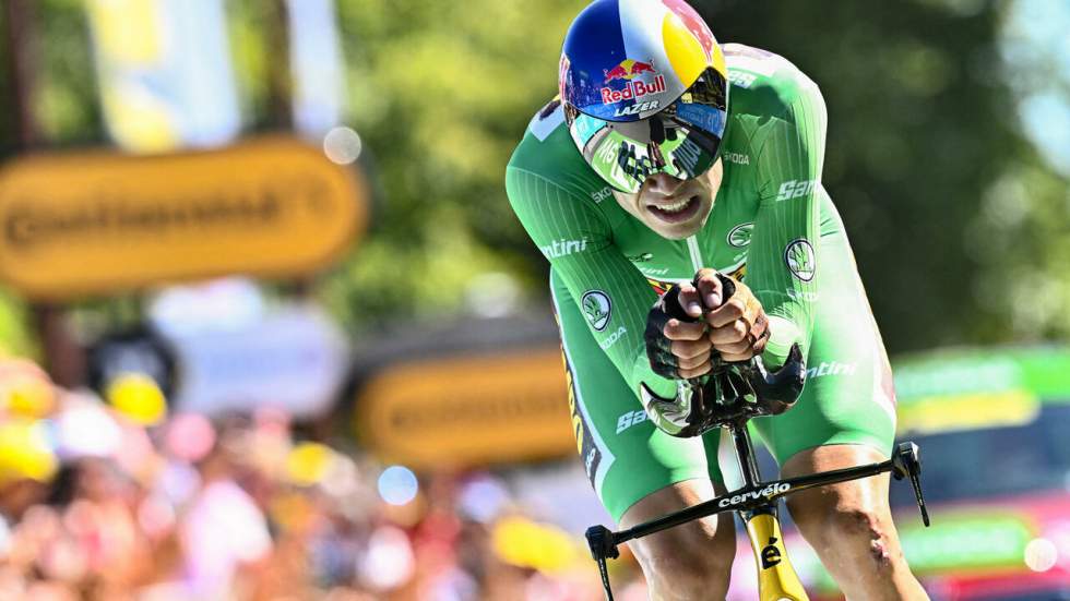 Tour de France : Wout Van Aert remporte le contre-la-montre de Rocamadour