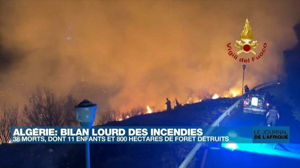 Algérie : des incendies meurtriers ravagent le nord du pays Algérie : des incendies meurtriers ravagent le nord du pays