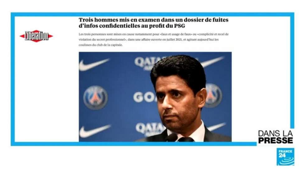 "Réseau occulte au PSG : les suspects détenaient des photos intimes de Nasser al-Khelaïfi"