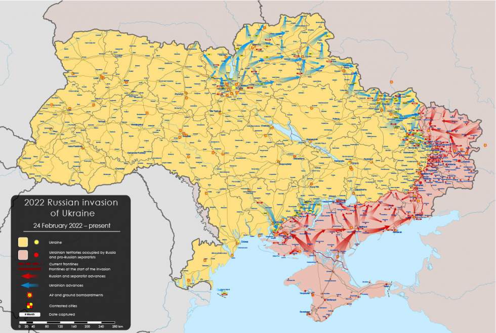 L'armée ukrainienne poursuit sa contre-offensive dans le Sud