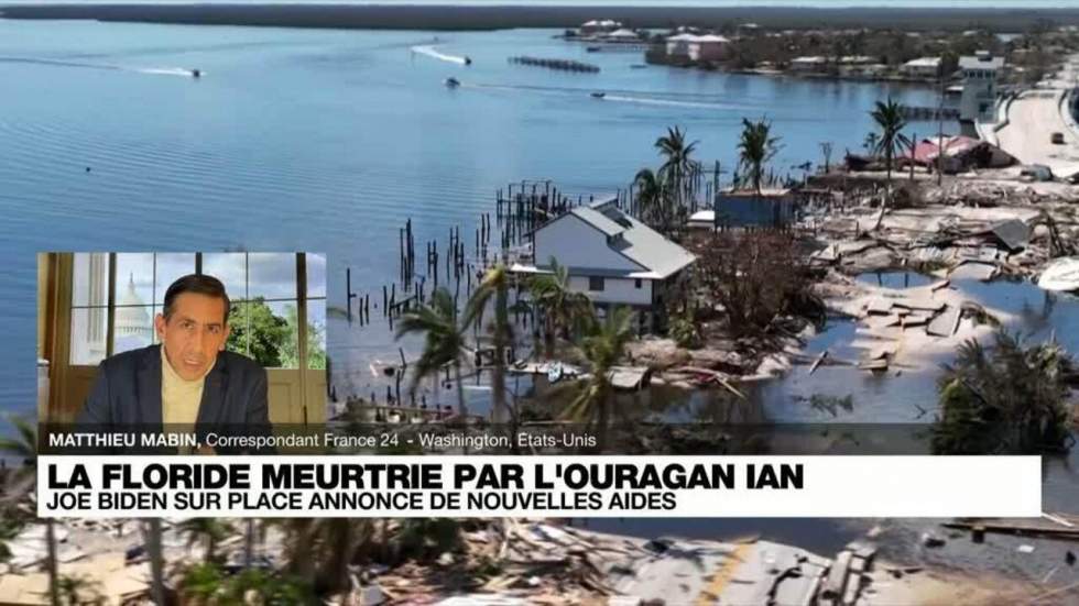 Joe Biden lance un message d'unité en Floride, meurtrie par l'ouragan Ian