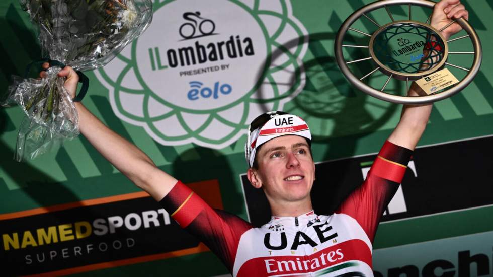 Cyclisme : Tadej Pogacar remporte son deuxième Tour de Lombardie