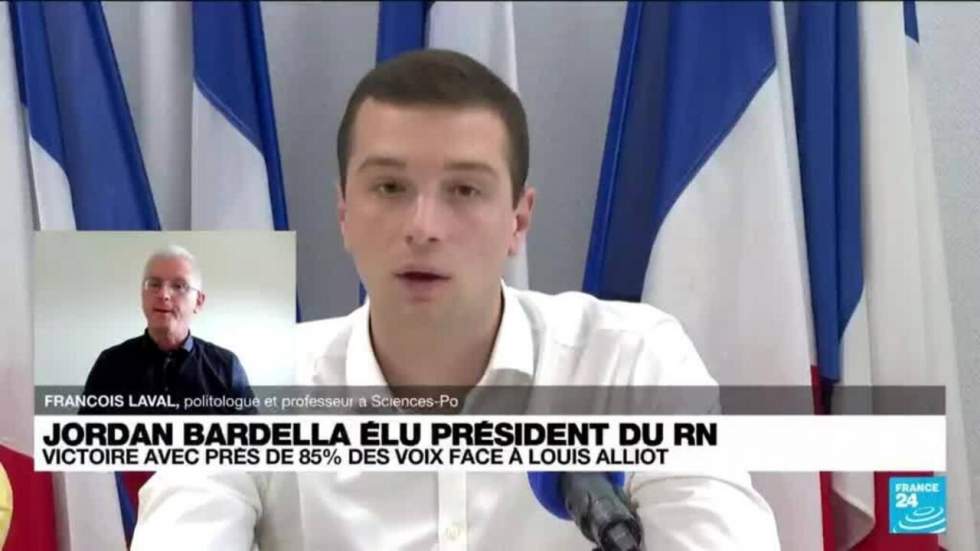 France : Jordan Bardella succède à Marine Le Pen à la tête du Rassemblement national