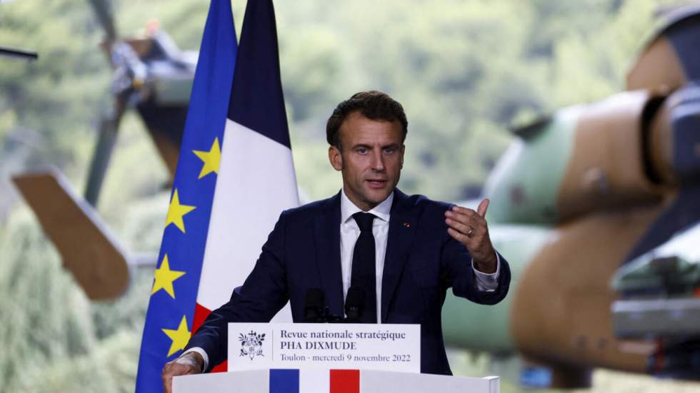 Emmanuel Macron affiche les objectifs stratégiques de la France Emmanuel Macron affiche les objectifs stratégiques de la France