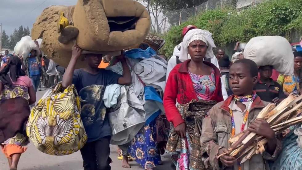 Combats dans l'est de la RD Congo : fuite de milliers de déplacés, Uhuru Kenyatta à Goma Combats dans l'est de la RD Congo : fuite de milliers de déplacés, Uhuru Kenyatta à Goma