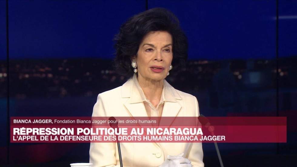 Bianca Jagger, défenseure des droits humains, appelle le pape à "condamner" le régime au Nicaragua