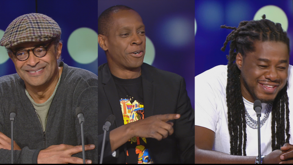 "À l'Affiche Planète Afro" : Yannick Noah et Maahlox sur le plateau de Claudy Siar "À l'Affiche Planète Afro" : Yannick Noah et Maahlox sur le plateau de Claudy Siar
