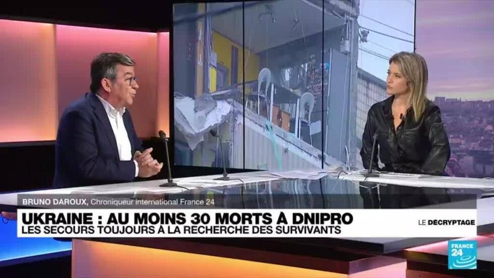L'UE qualifie la frappe russe contre un immeuble de Dnipro de "crime de guerre"