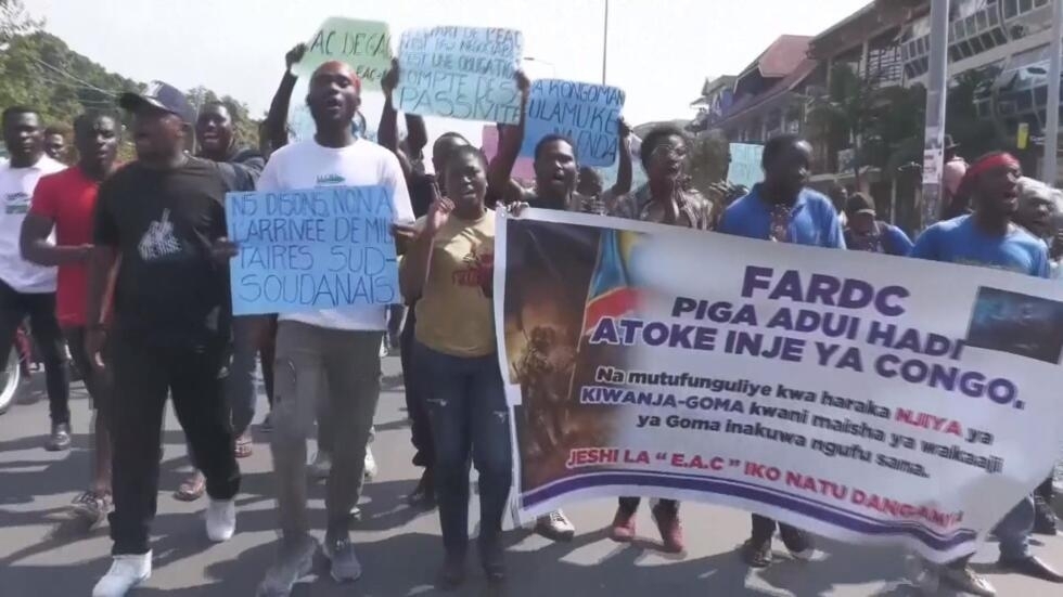 RD Congo : une manifestation contre la force est-africaine dispersée à Goma